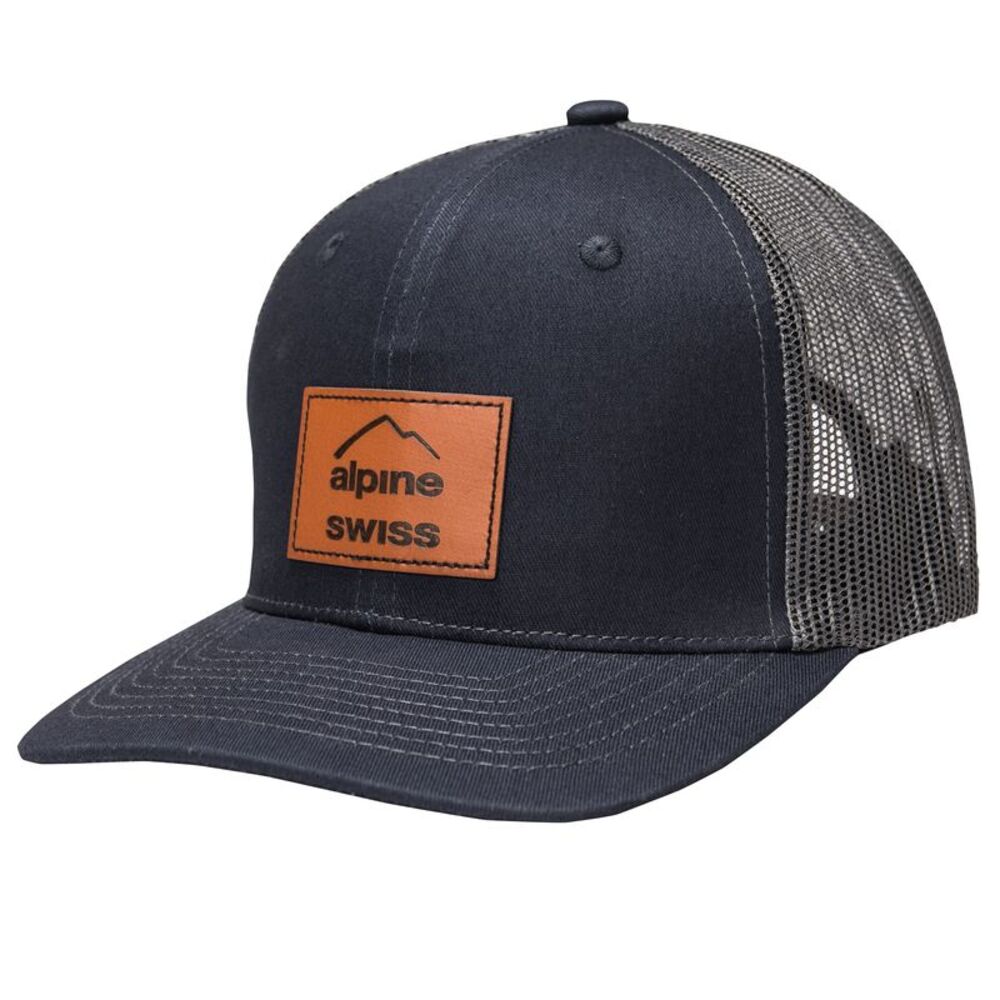 Alpine Swiss Mens Trucker Hat Snapback Mesh Back Cap Adjustable Baseball Cap